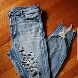 High Rise Ripped Jeggings